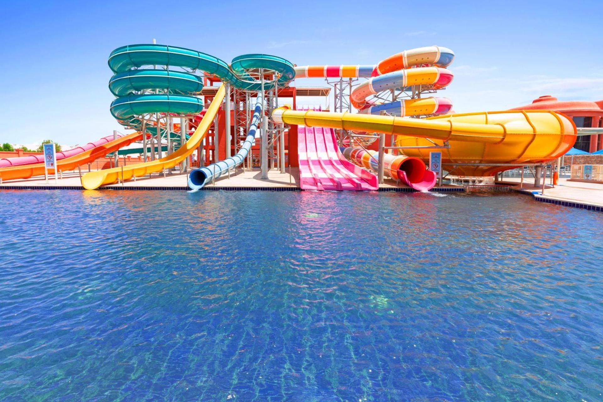 Pickalbatros Laguna Vista Aqua Park Sharm el Sheikh Esterno foto The park's slides
