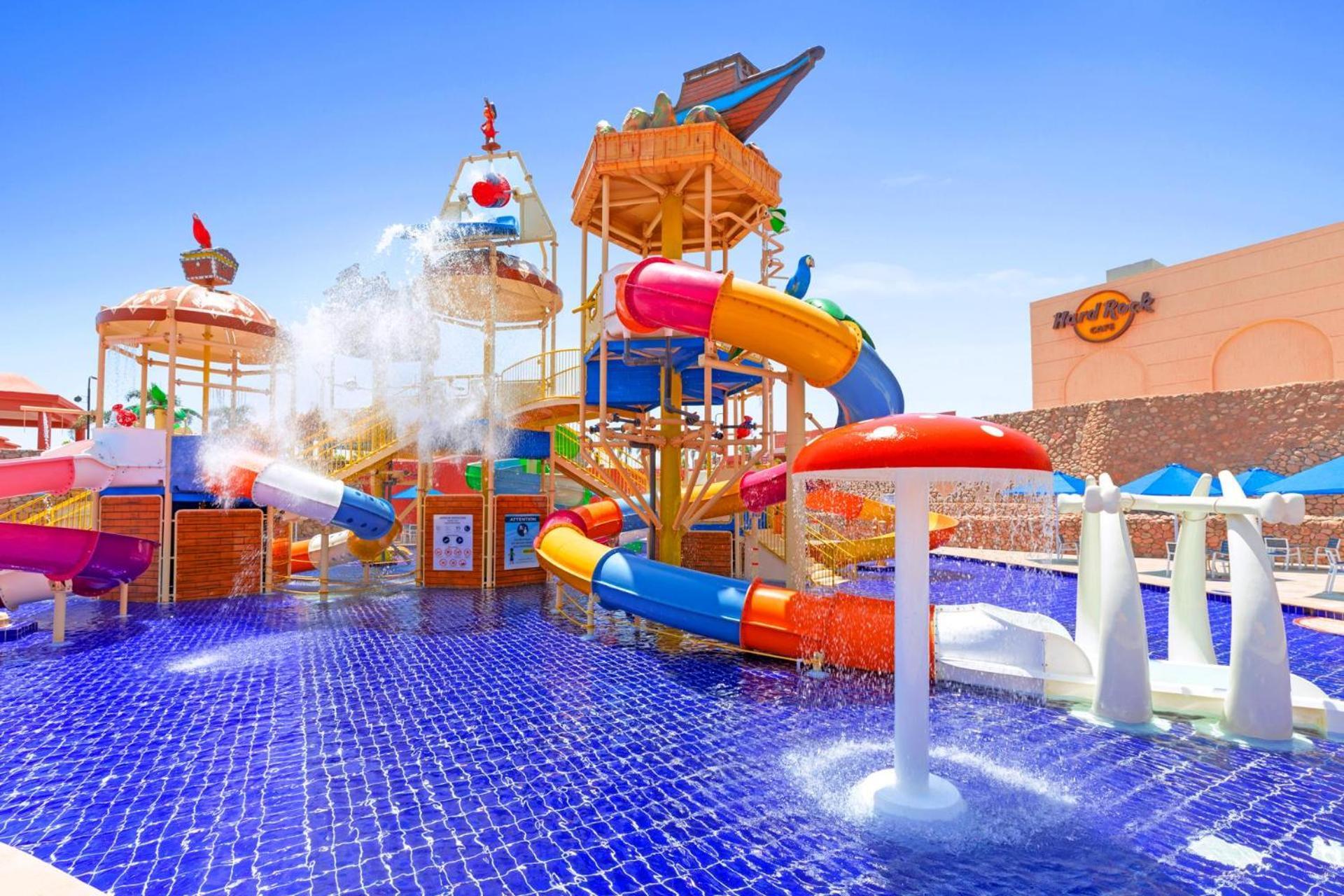 Pickalbatros Laguna Vista Aqua Park Sharm el Sheikh Esterno foto The park's water slides